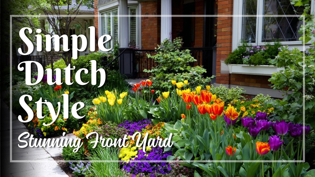 Dutch Front Yard Garden Ideas for Small Spaces 🌷 Perfect Balance with Elegant Lines