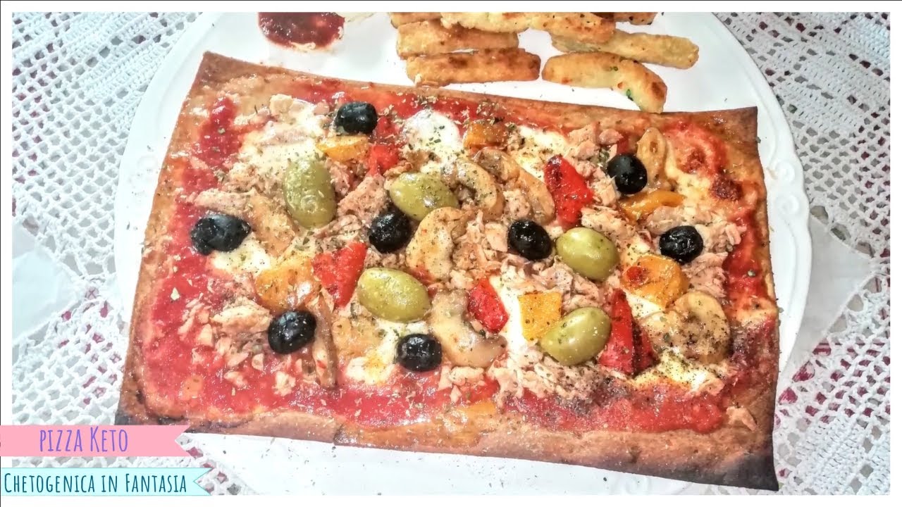 Pizza Chetogenica Lino e fibre. Pizza Keto Low Carb, con Birra keto