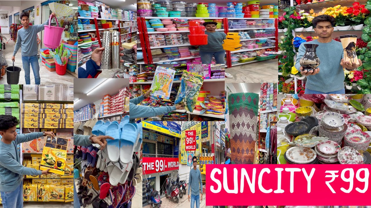 Hyderabad famous 😎the 99 world Sun City crockery😨toys,flowers perfumes😱steel items #viralvideo 🔥🔥