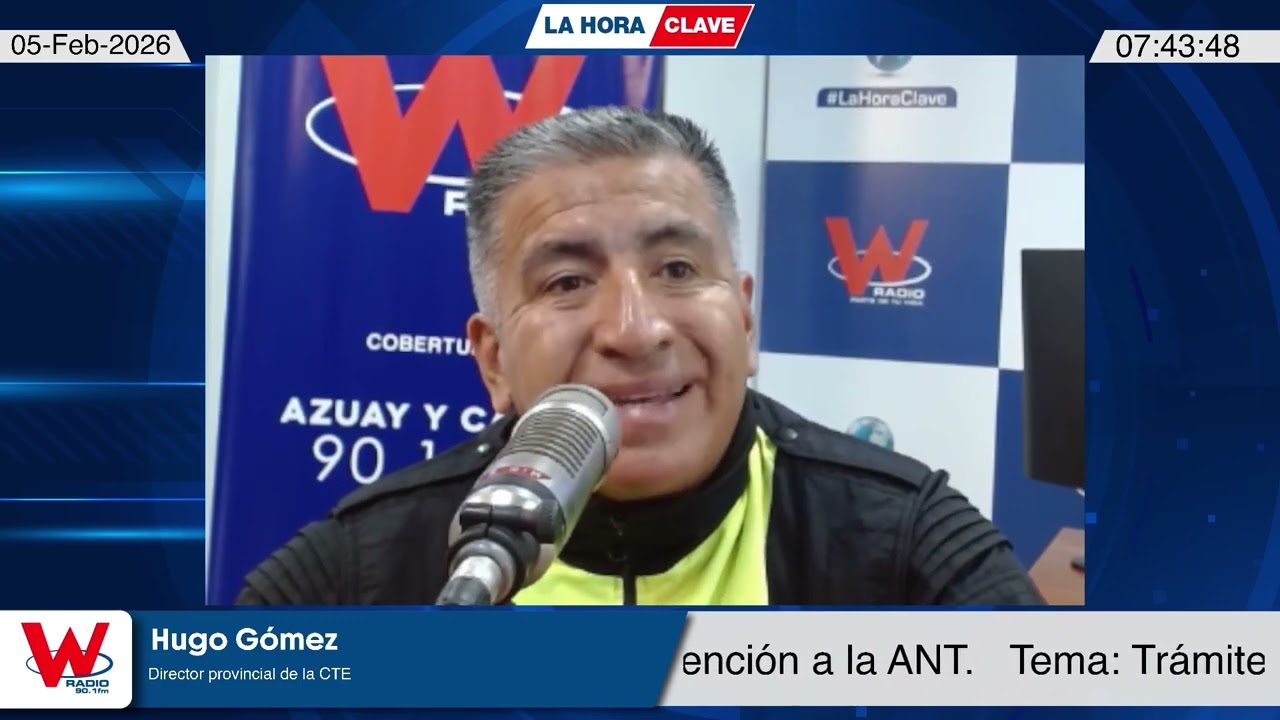 Hugo Gómez, Director provincial de la CTE - Tema: Trámites afectados por la intervención a la ANT.