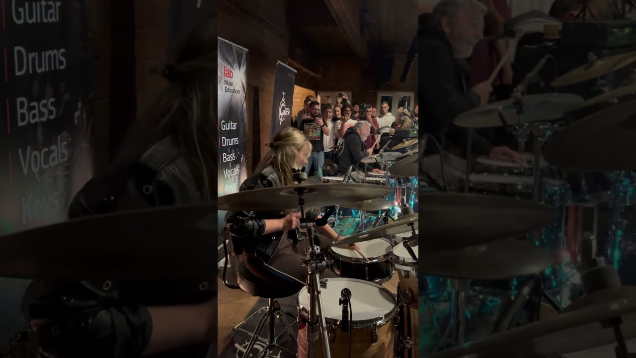 @ashsoan  & @wiktoria_drums  at lab Camp&rsquo;s jam night!🔥 #labcamp2025