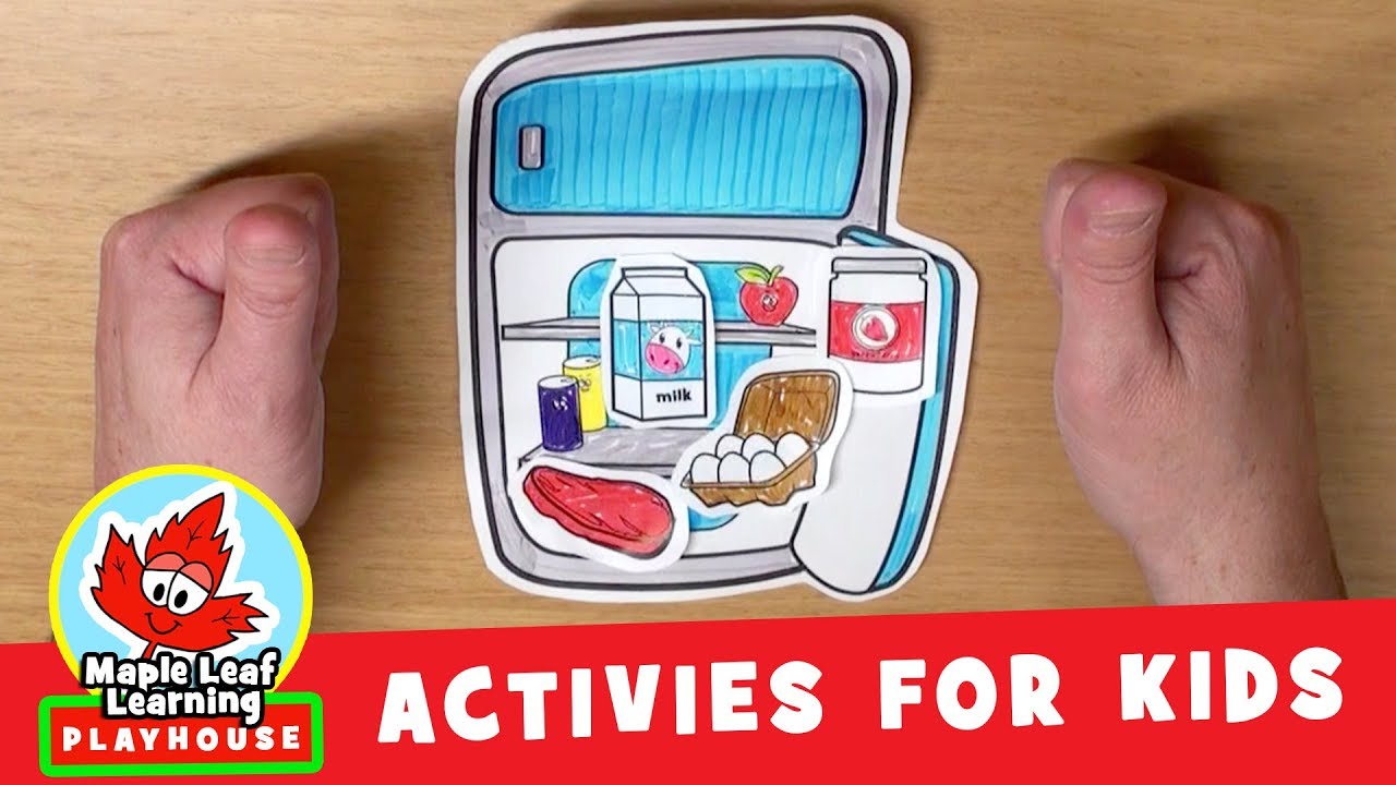Refrigerator Activity for Kids | Maple Leaf Learning Playhouse