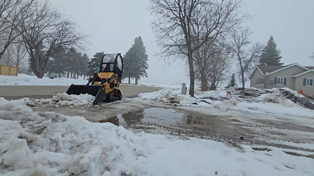 SHOVEL, BLOWER, OR MINISKID? WINNER MINISKID!!!