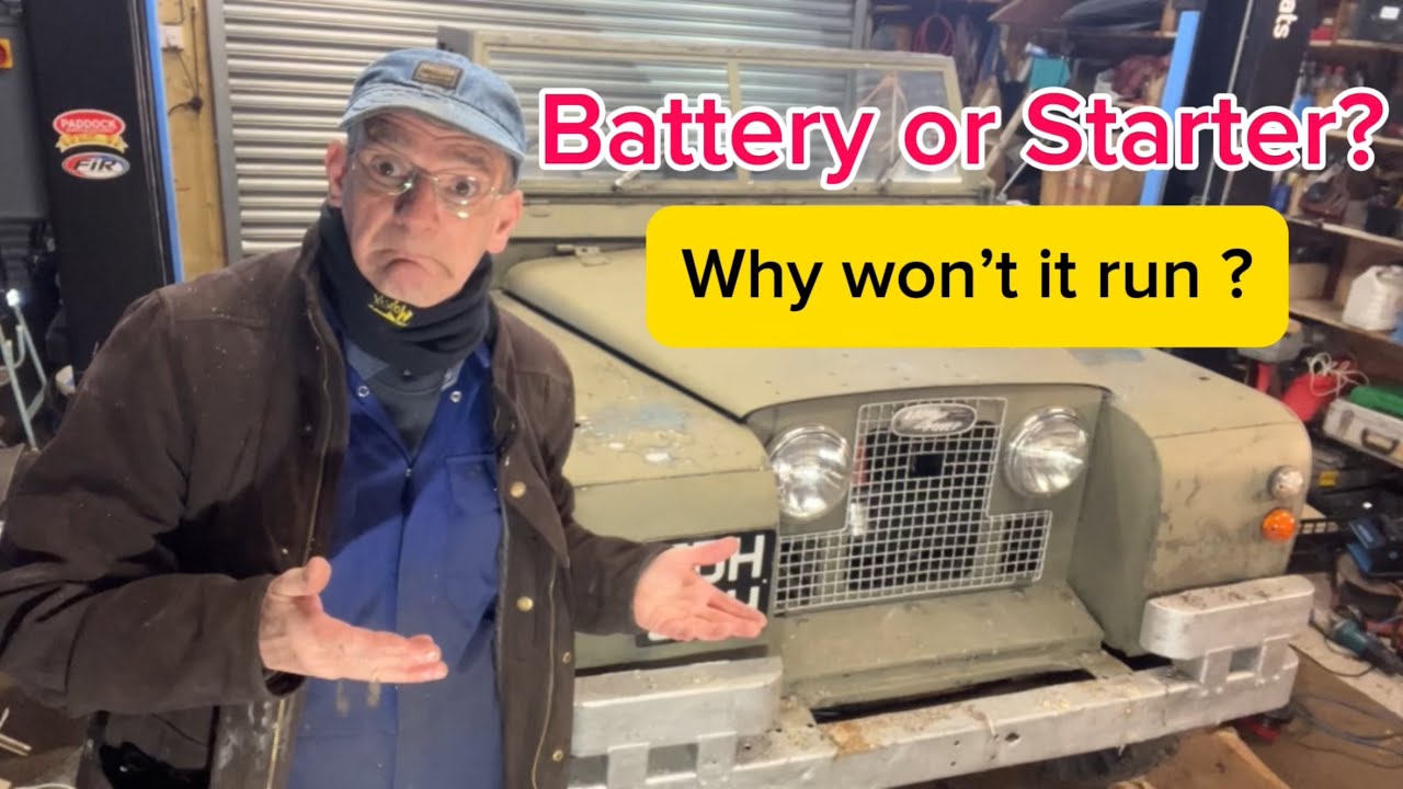 Land Rover Starter Motor. First start in Three Years            #oddlysatisfying #landrover 