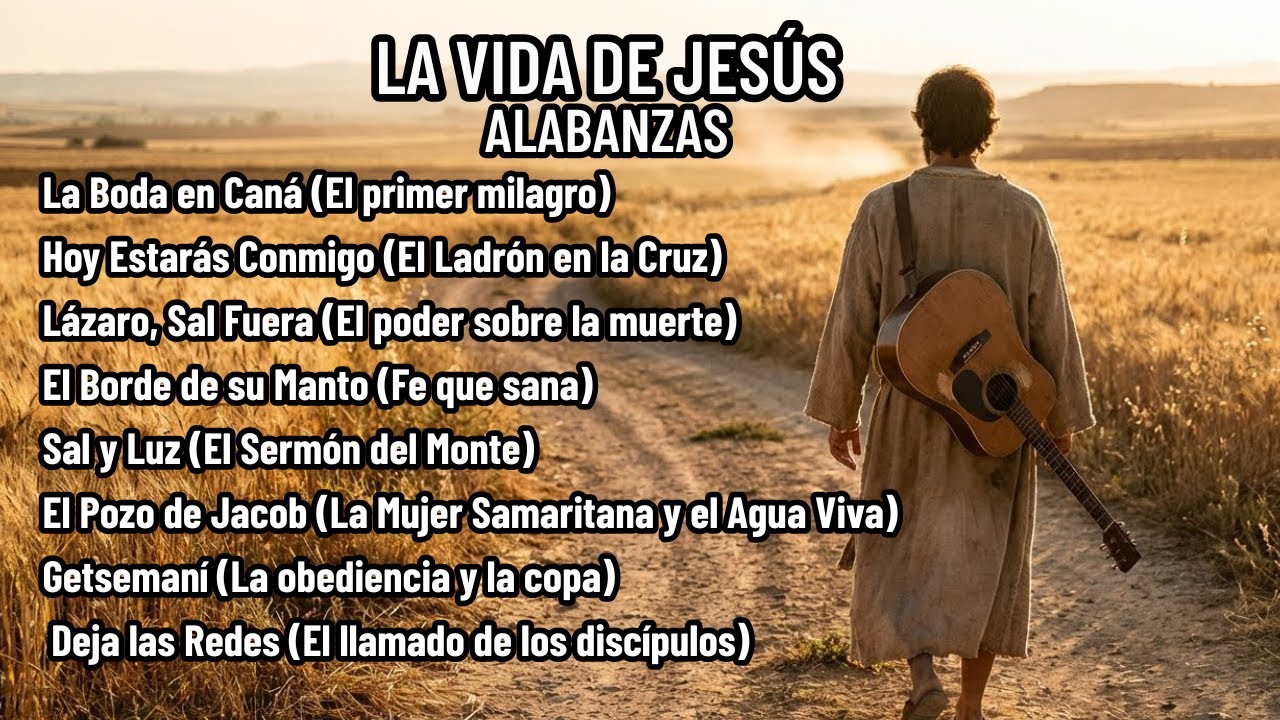 La Vida de Jesús hecha Canción 🎸 | 08 Historias Bíblicas en Country Cristiano (Mix 2026)