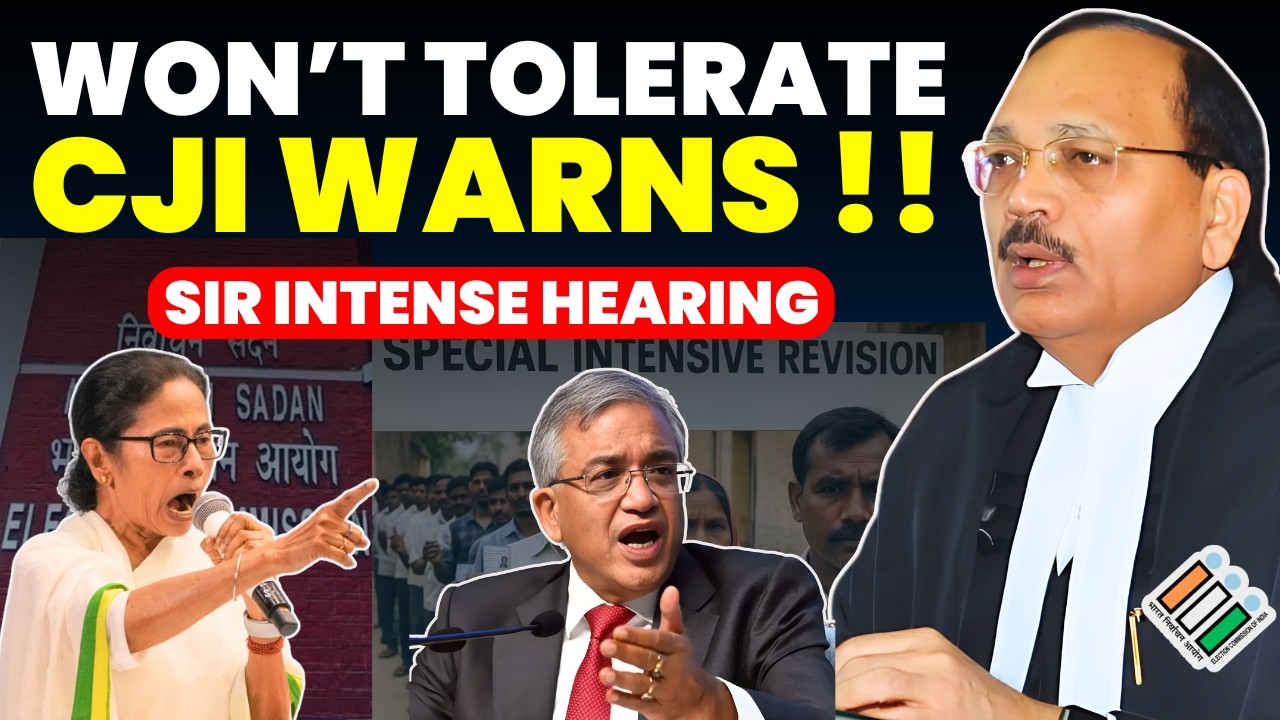 DON'T ATTACK JUDGES!! CJI WARNS DURING WB SIR- INTENSE HEARING TODAY #supremecourtofindia #sir