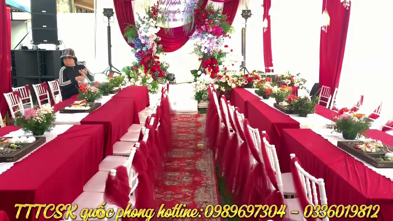 Nha rap phong nhung Đám cưới siêu víp tại hưng yên .rạp - âm thanh - ánh sáng - dj lh 0989697304