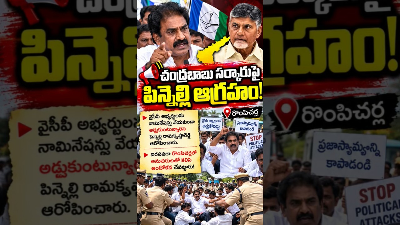 PINNELLI RAMAKRISHNA REDDY SLAMS CHANDRABABU GOVERNMENT! AP Political News #shorts