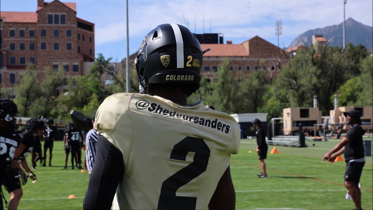 Shedeur Sanders First Day in Pads at CU FALL CAMP