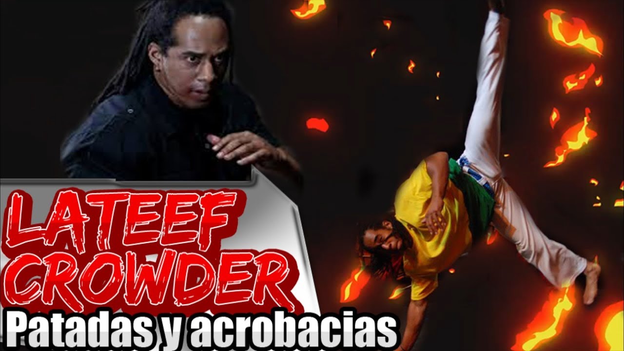 Intentando movimientos de Lateef Crowder capoeira