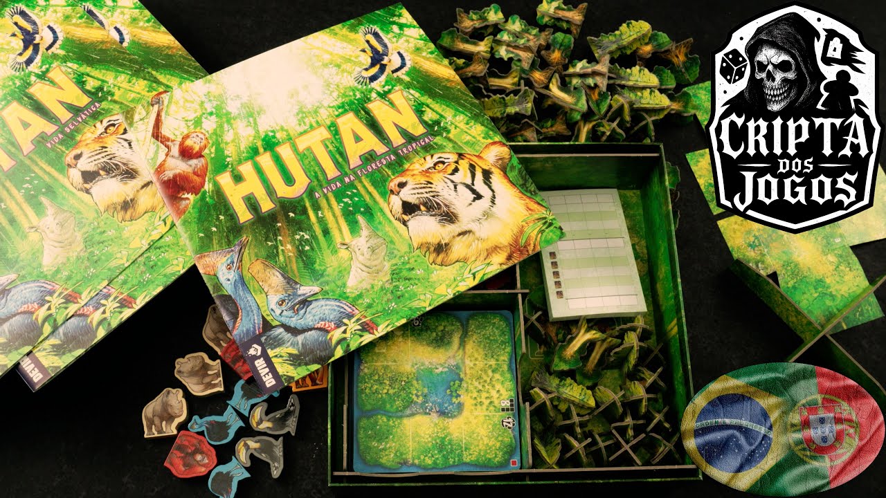 O que tem na caixa do Hutan - Versão Portuguesa da Devir