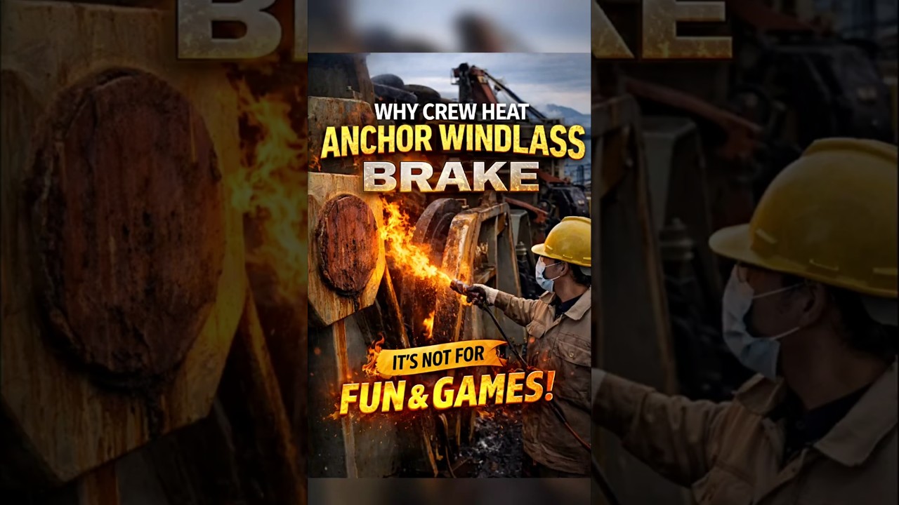 Why Crew Heat the Anchor Windlass Brake | Ship Anchoring Safety 