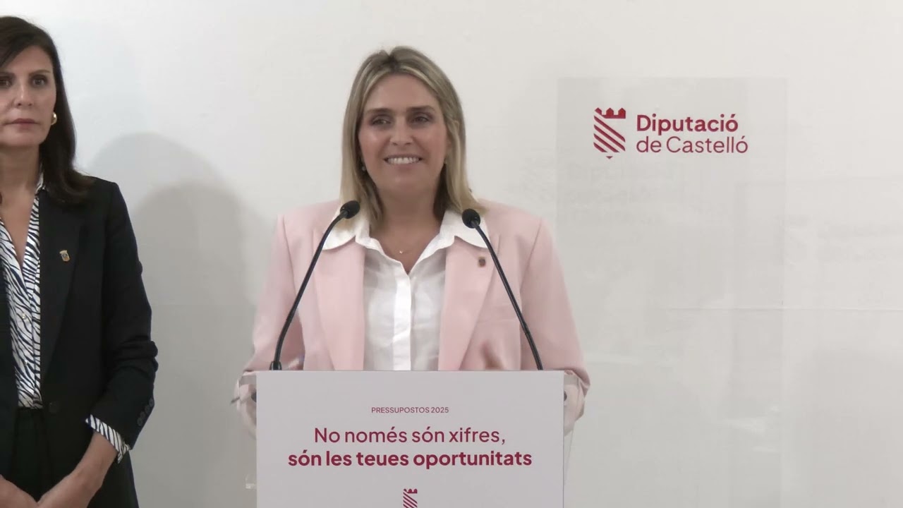 La Diputación de Castellón presenta el presupuesto 2025 para seguir generando oportunidades