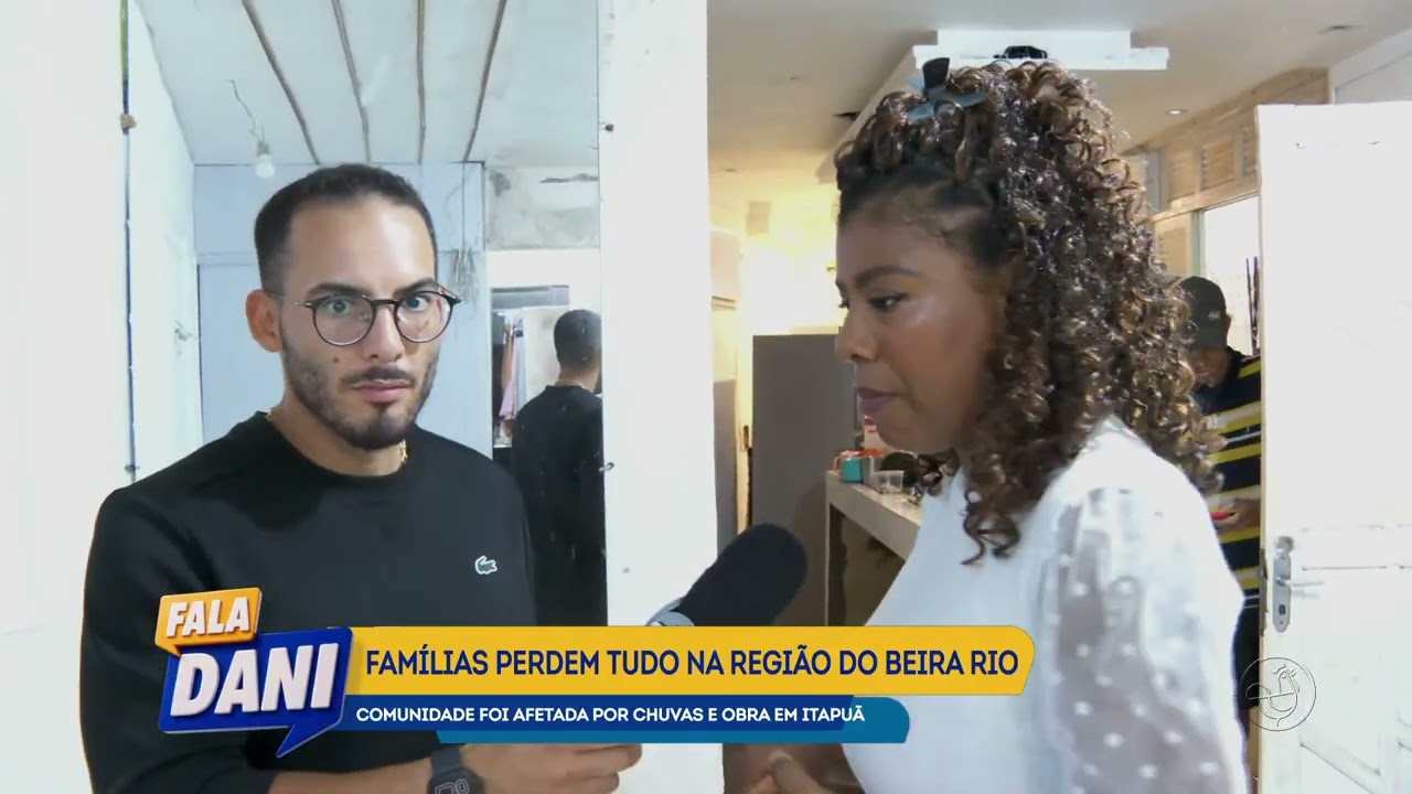 Chuva causa prejuízos na rua Beira Rio em Itapuã | FALA DANI | TV