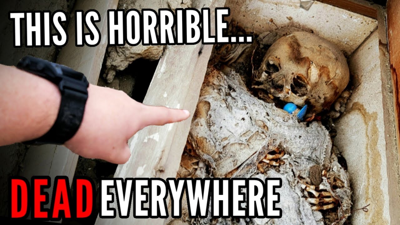 OPEN CASKETS & HUMAN REMAINS FOUND AT TERRIFYING LOCATION (WORST PLACE I EVER SEEN)
