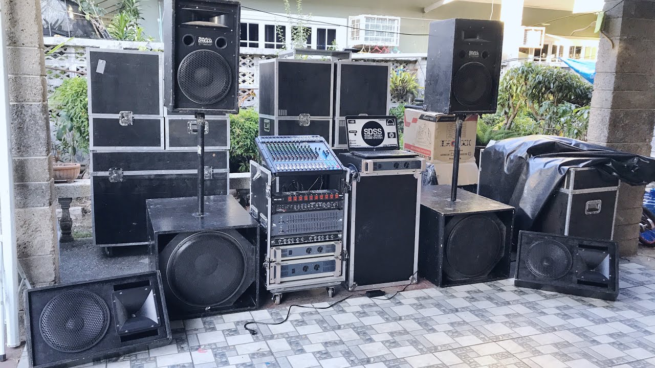 How to setup passive main speakers with sub and monitor by SDSS pinoy vlog