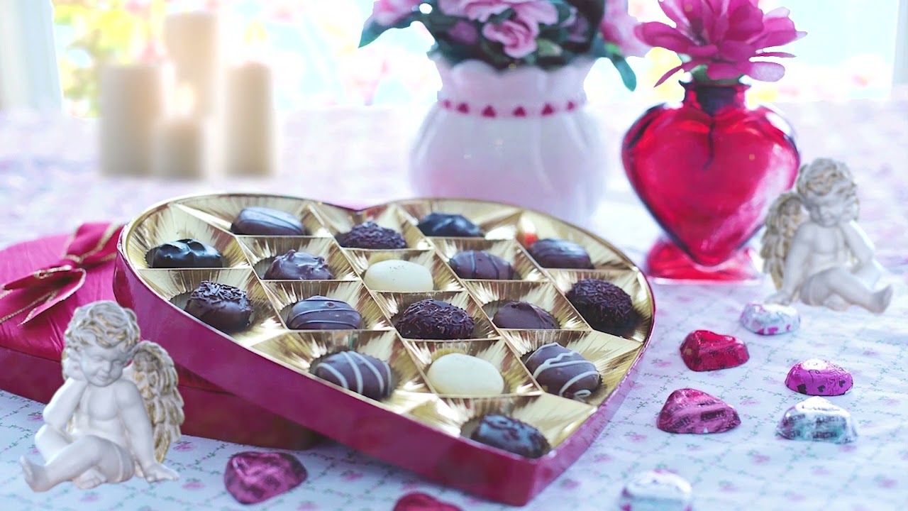 Delicious Chocolates and a Romantic Valentine's Day Window View ASMR Ambience