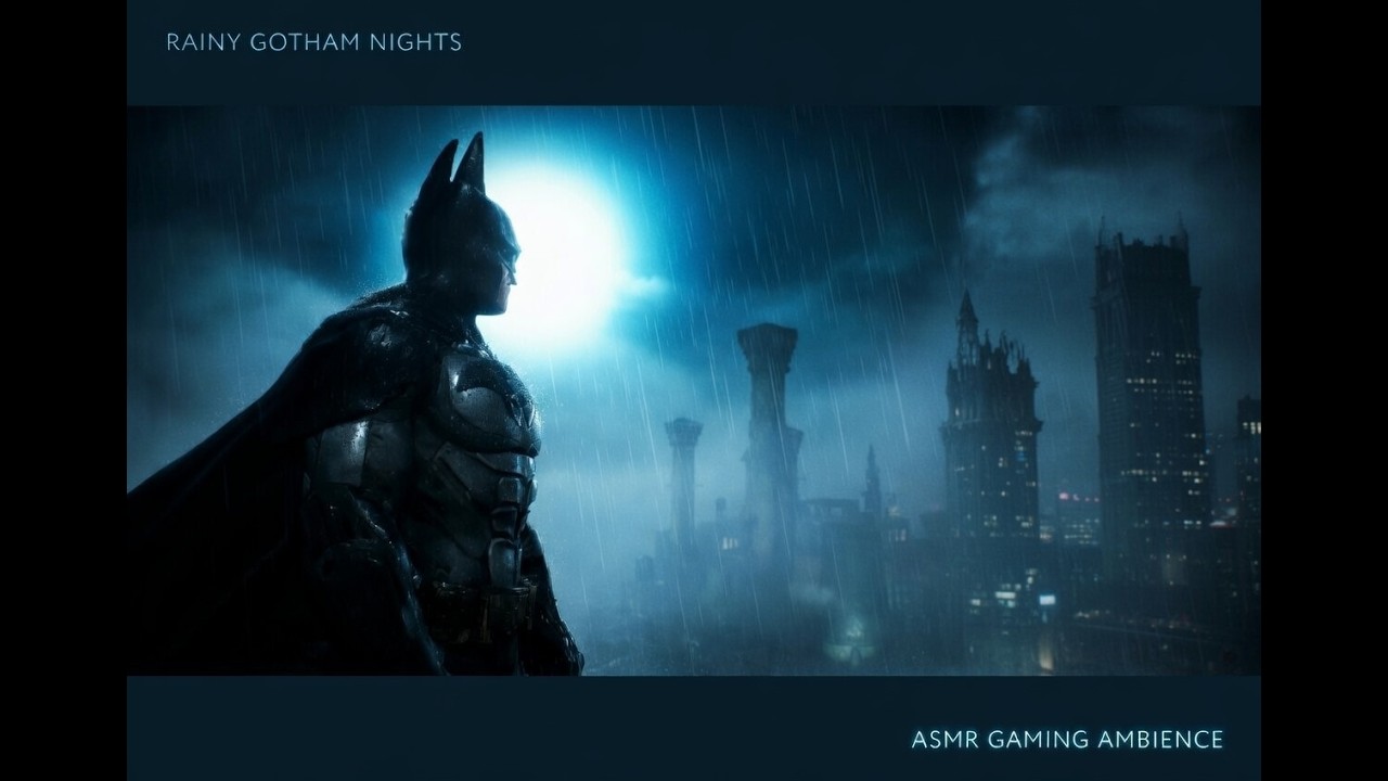 BATMAN IN THE RAIN 🌧️ | RELAXING STORM AMBIENCE FOR SLEEP