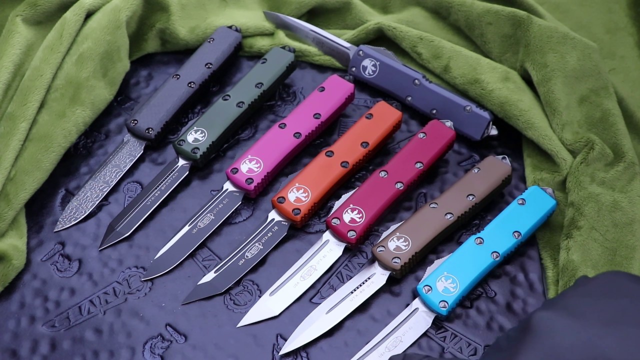 Microtech UTX-85 OTF Automatic Switchblade Knife Options