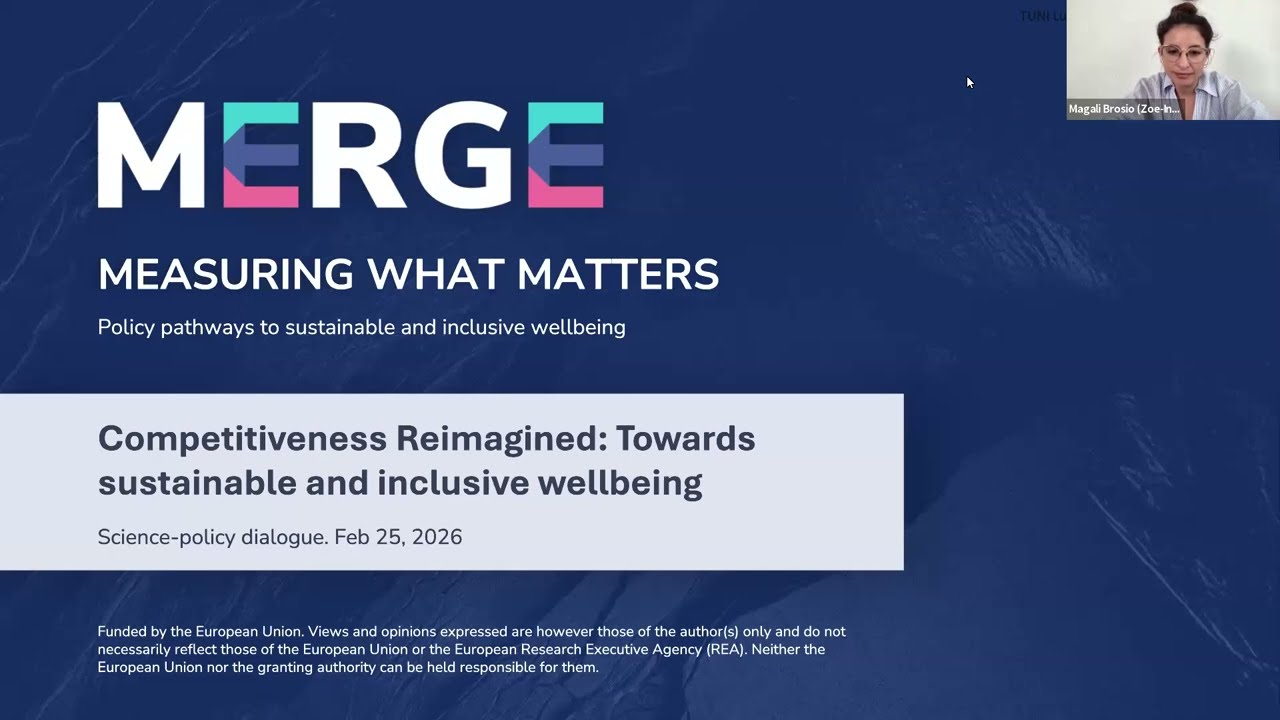 MERGE online science–policy dialogue: Competitiveness Reimagined