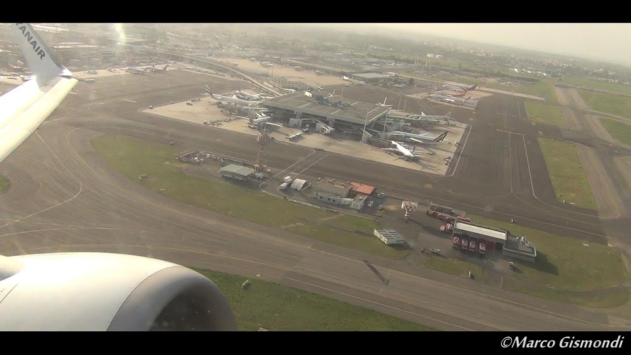 amazing takeoff from Rome Fiumicino rwy 25 - Ryanair B737-800