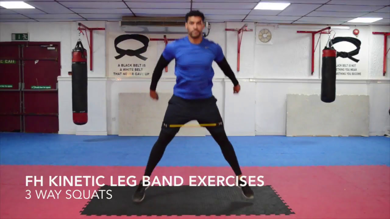 HIIT WORKOUT Legs  Using Speed Bands Kinetic Leg FH Resistance Set Speed Strength Loop Band Training