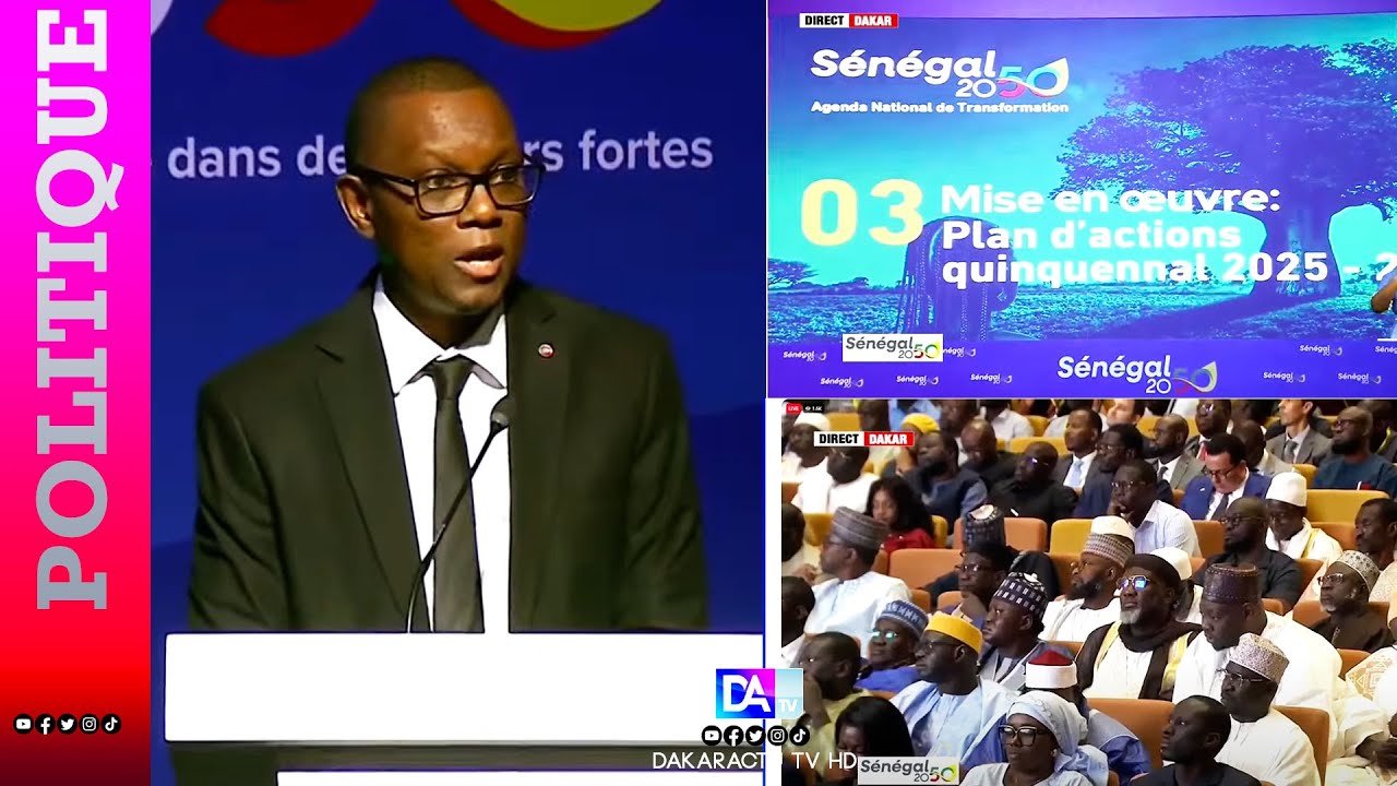 Référentiel « Sénégal 2050 »:S. Diallo présente le plan stratégique 2025-2029 avec 6 défis à relever
