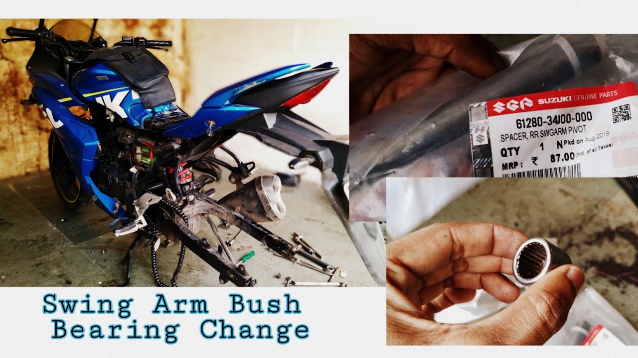 Swing Arm Bush Bearing Change | Suzuki Gixxer / Gixxer SF | Motorcycle