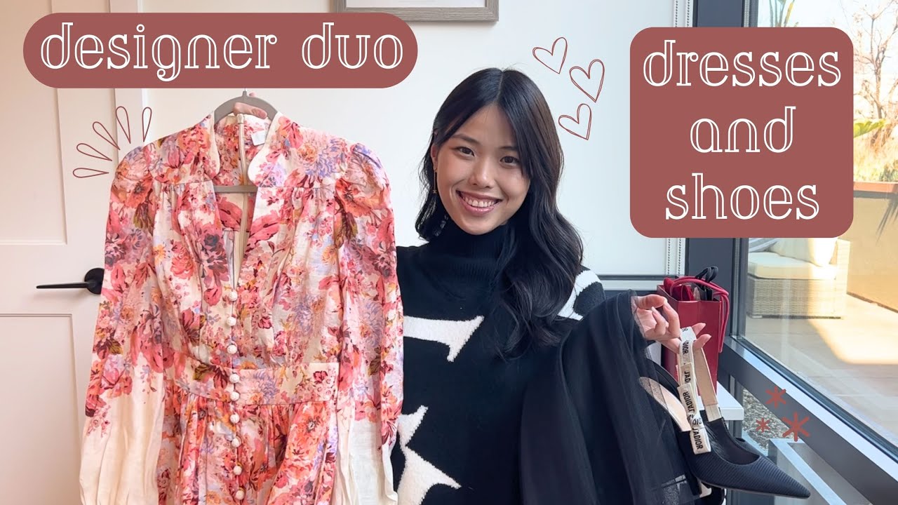 BEST DESIGNER DRESSES AND SHOES 👡🌸 Zimmermann, J’aDior Slingback, Gianvito Rossi haul!