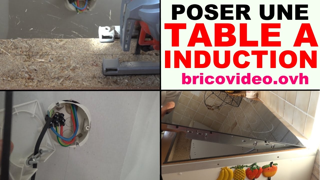 installer une table de cuisson à induction vitrocéramique