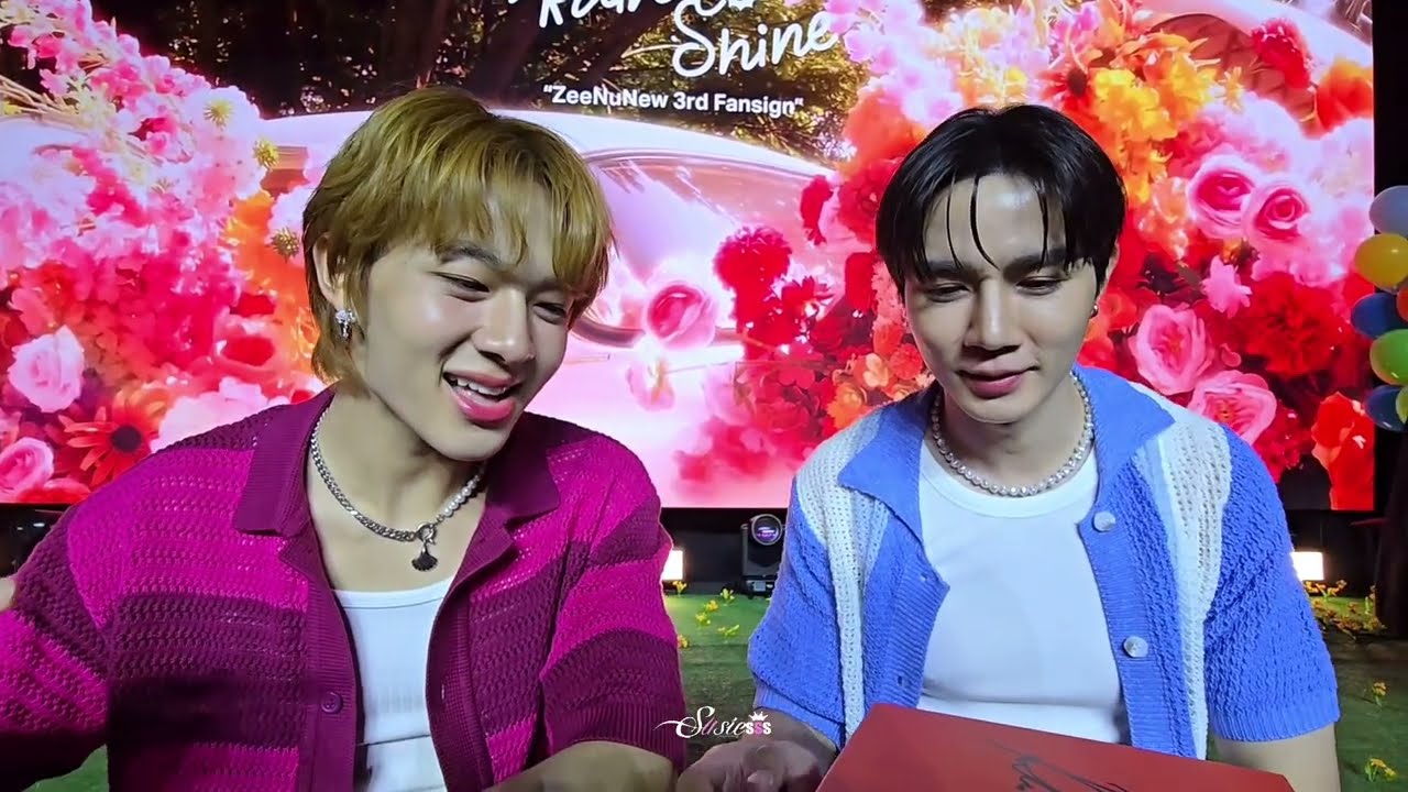 Sing with #ZeeNuNew #3rdFansignWithZeeNuNew #ComeRainComeShineWithZeeNunew #ZeeNuNew3rdPhotobook