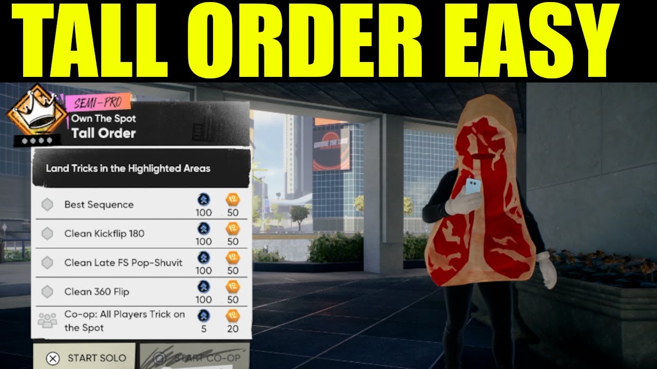 Skate 4 - tall order goals | how to clean 360