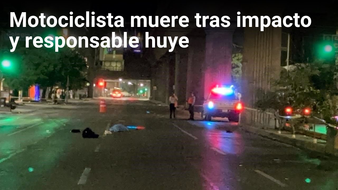 Motociclista muere tras impacto y responsable huye