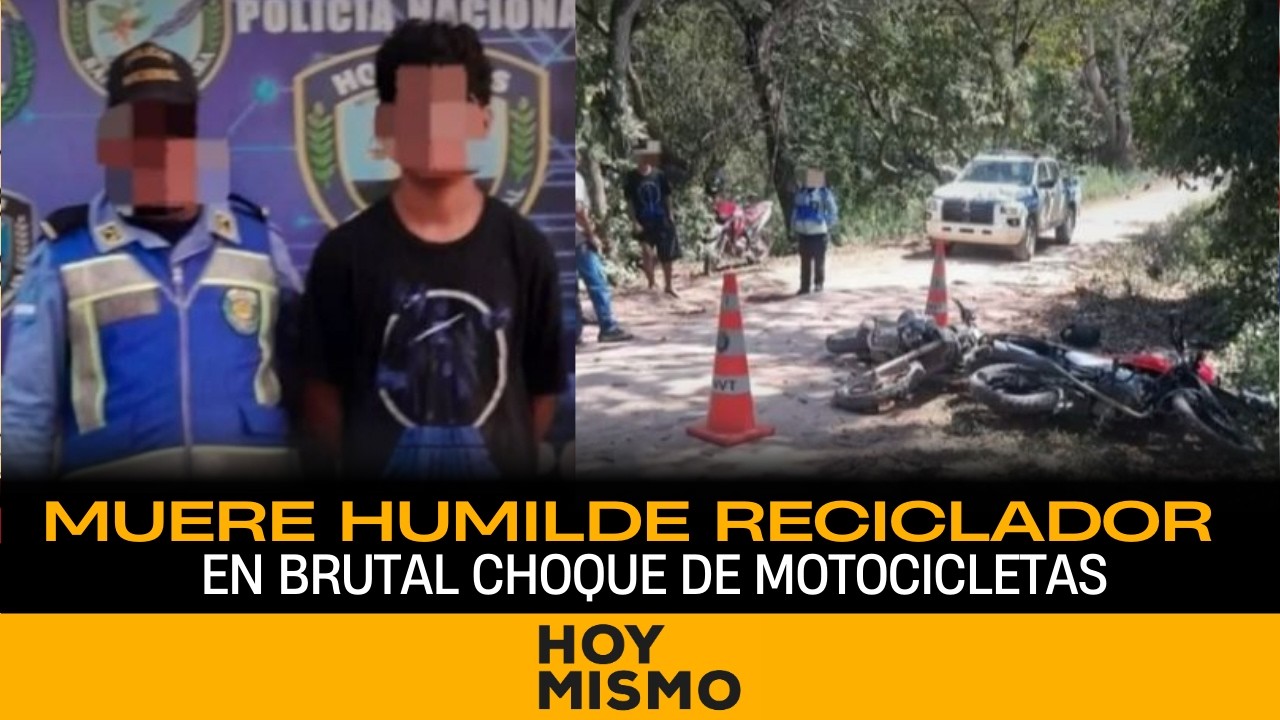 TRAGEDIA EN SANTA BÁRBARA: Muere humilde reciclador en brutal choque de motocicletas.