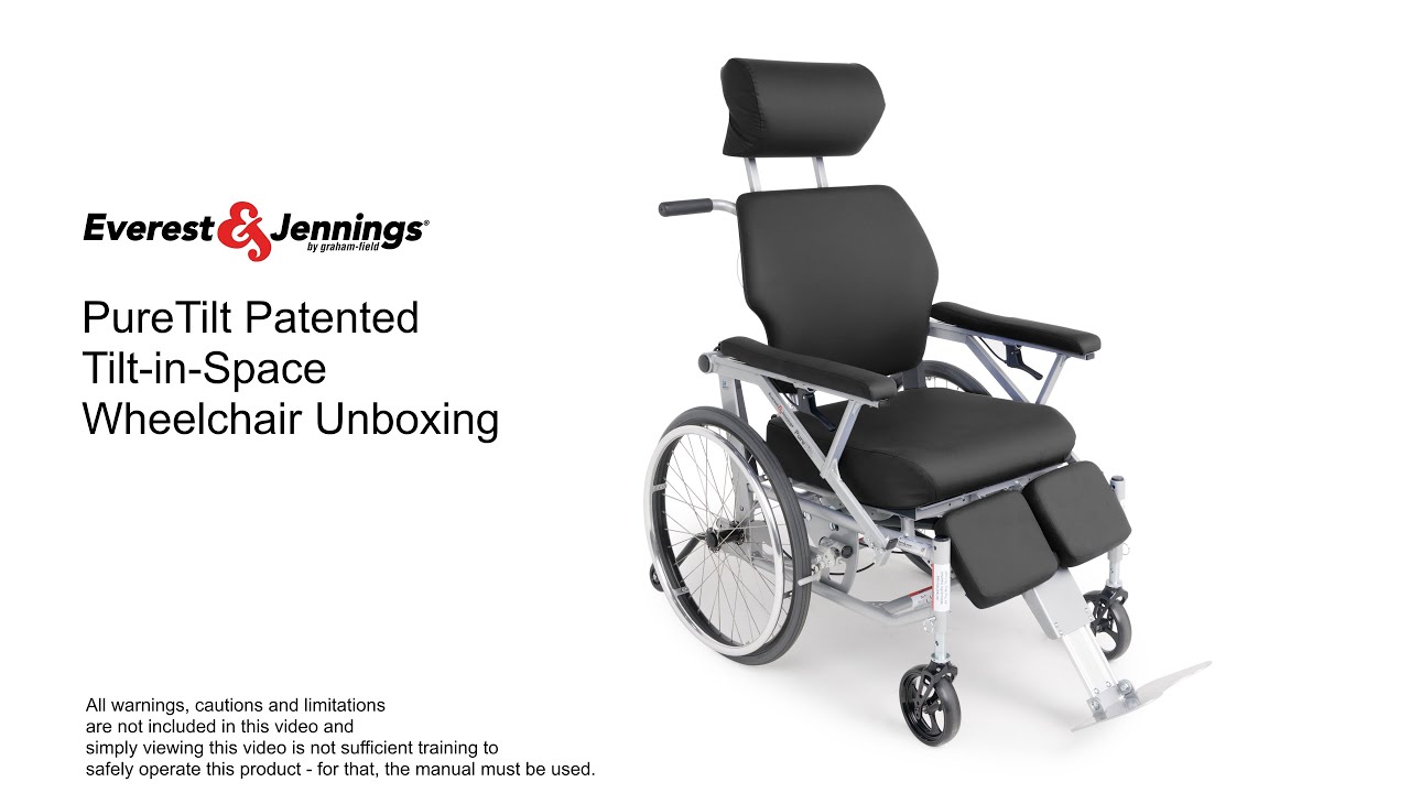 Everest & Jennings® PureTilt Patented Tilt-in-Space Wheelchair Unboxing