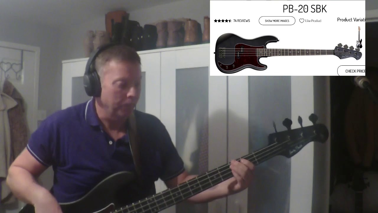 Harley Benton PB20 SBK bass