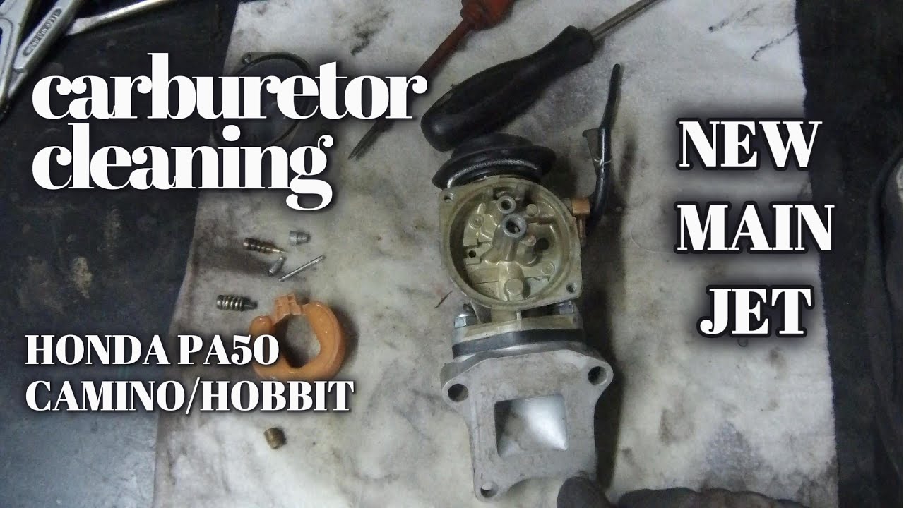 HOW TO CLEAN CARBURETOR  PA50 CAMINO/HOBBIT