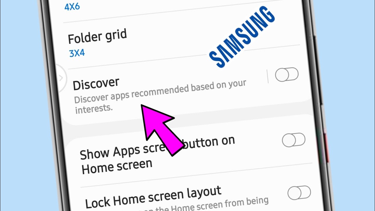 discover | how to use discover setting on samsung