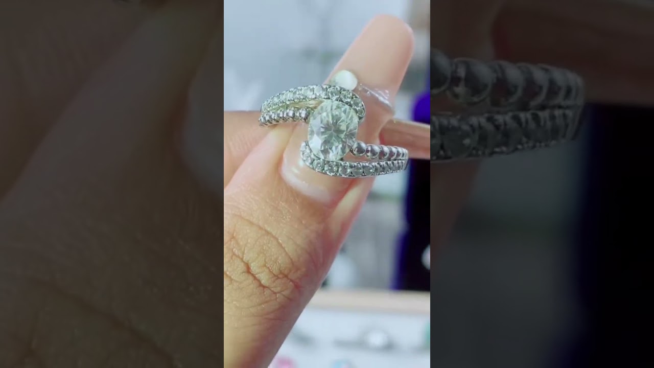 Elegant Clear Ring &ndash; Choose Yours Now #moissanite #diamondjewelrylove
