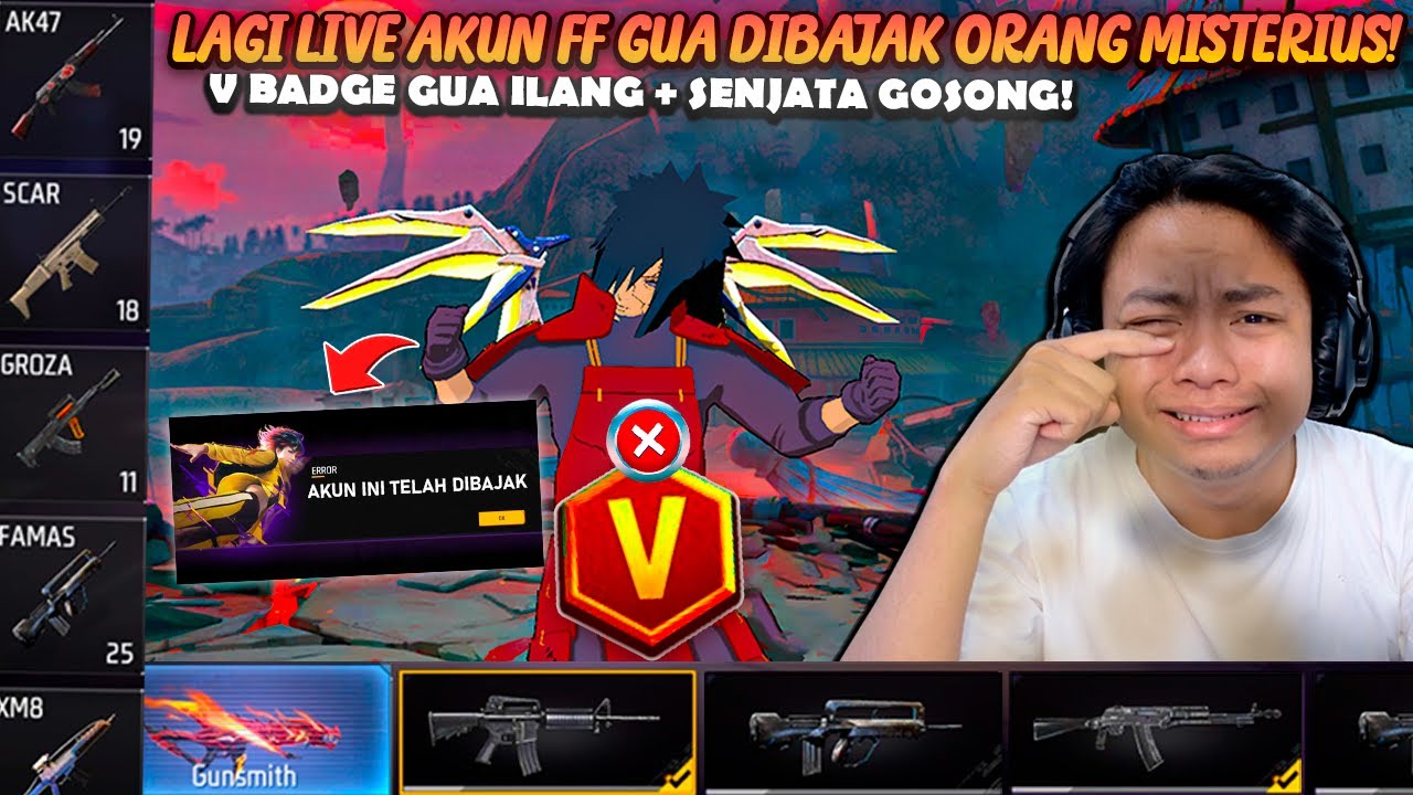 KAGET BANGET PAS LAGI LIVE AKUN GUA DIBAJAK ORANG MISTERIUS! VBADGE GUA JUGA HILANG TIBA TIBA! 😱