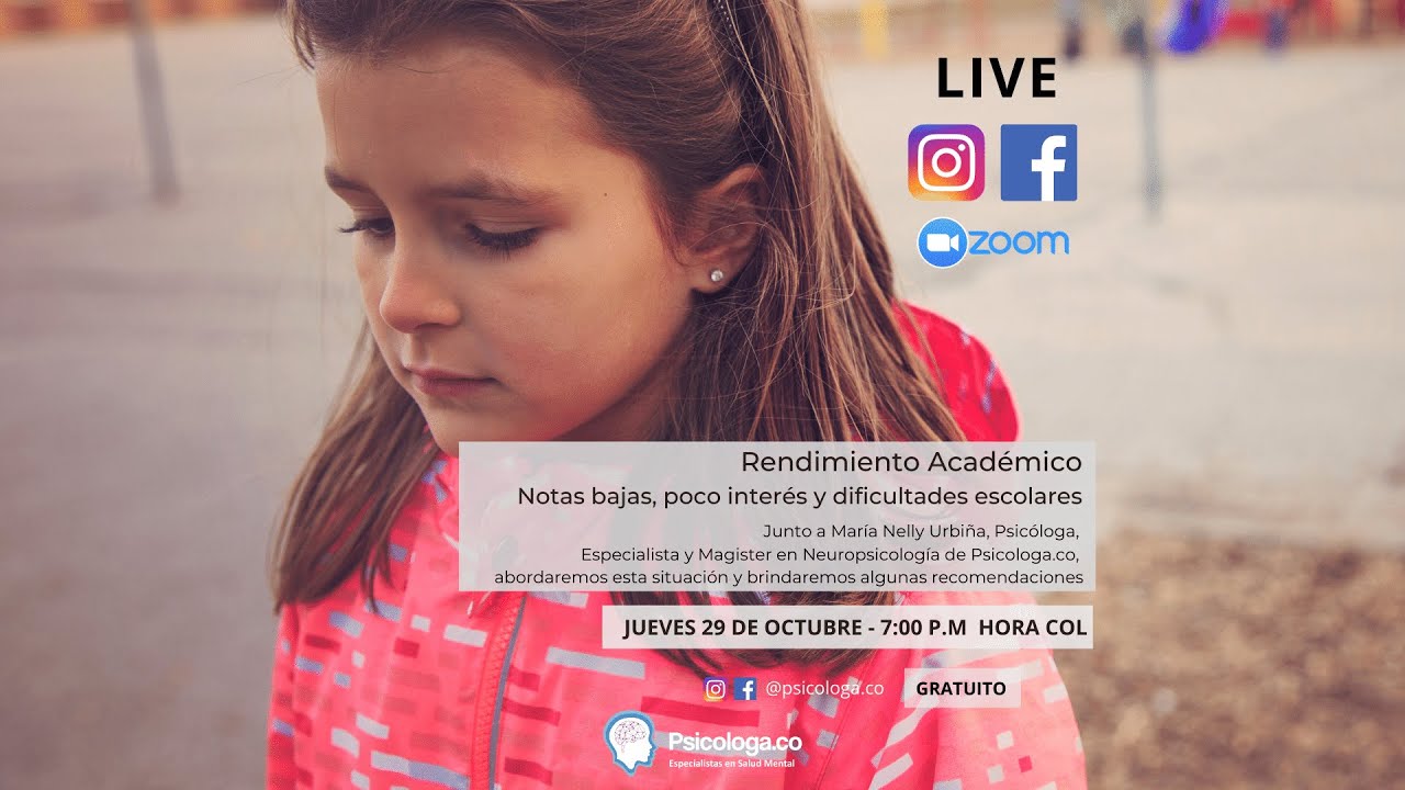 Rendimiento acad&eacute;mico notas bajas, poco inter&eacute;s y dificultades escolares