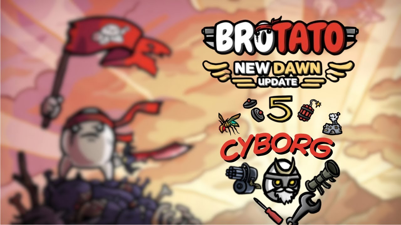 Jean-Claude Van Damme ist bestimmt auch dabei - Brotato - Danger 5 Cyborg