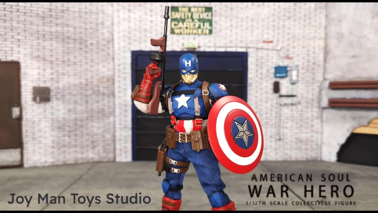 JM Toys Captain America ( War Hero ) Joy Man 1/12 action figure Unboxing & REVIEW #captainamerica