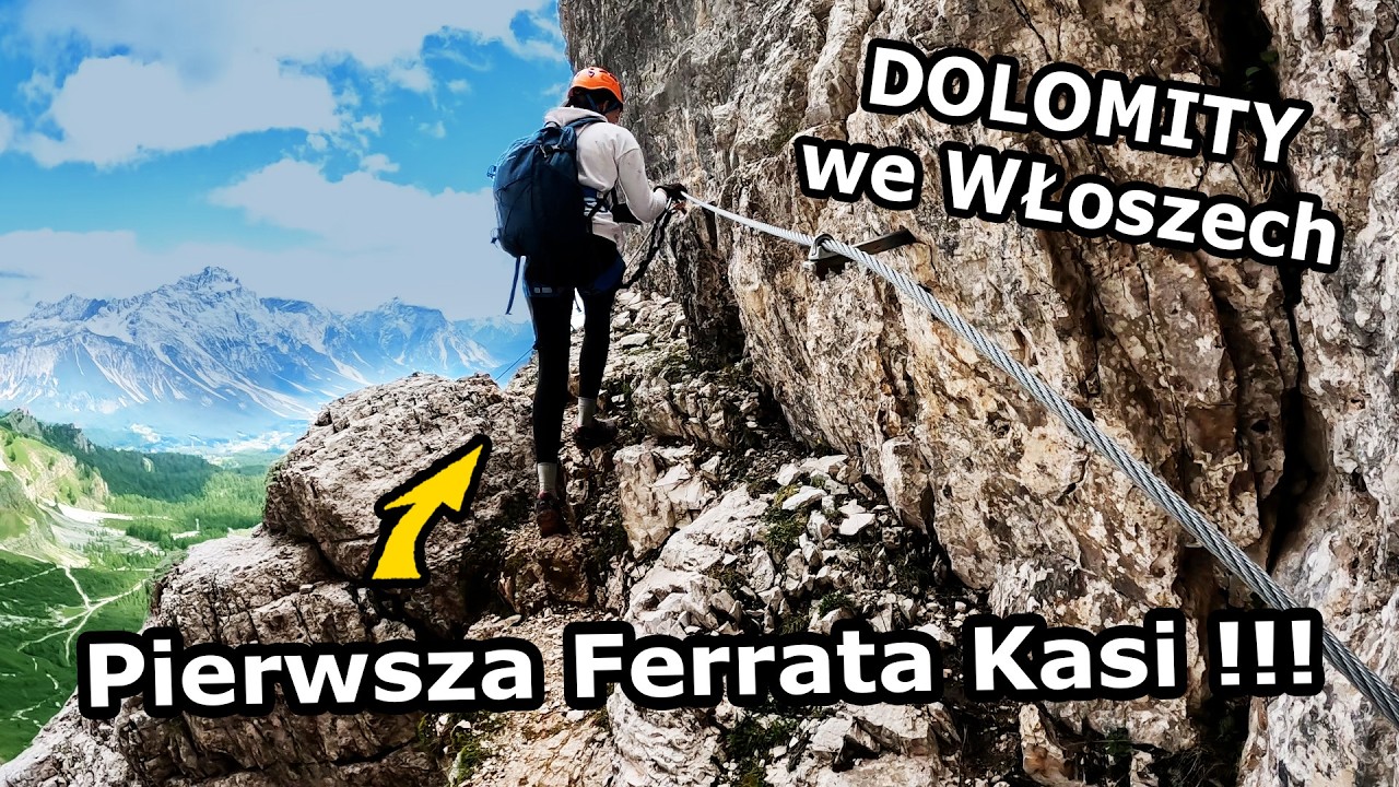 Kasia na Via Ferracie - PIERWSZY RAZ! - Ściągam Ani gips z Ręki! Życie na Campingu *WŁOCHY #956
