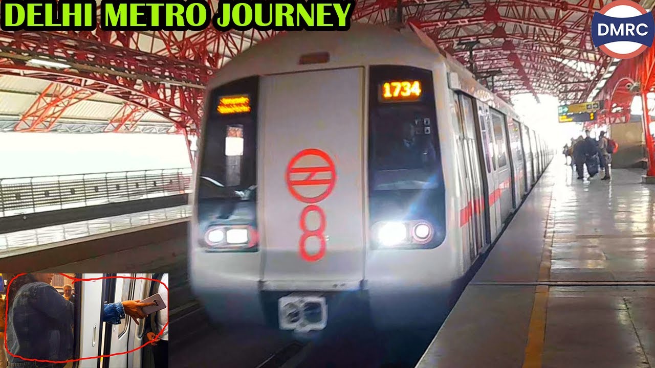 ladki ki ulti harkarte Delhi metro journey rohini west to noida sector 18 red violet blue line