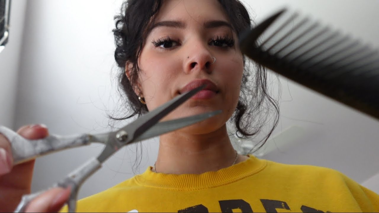 ASMR | cutting your hair roleplay with layered sounds  ✂️