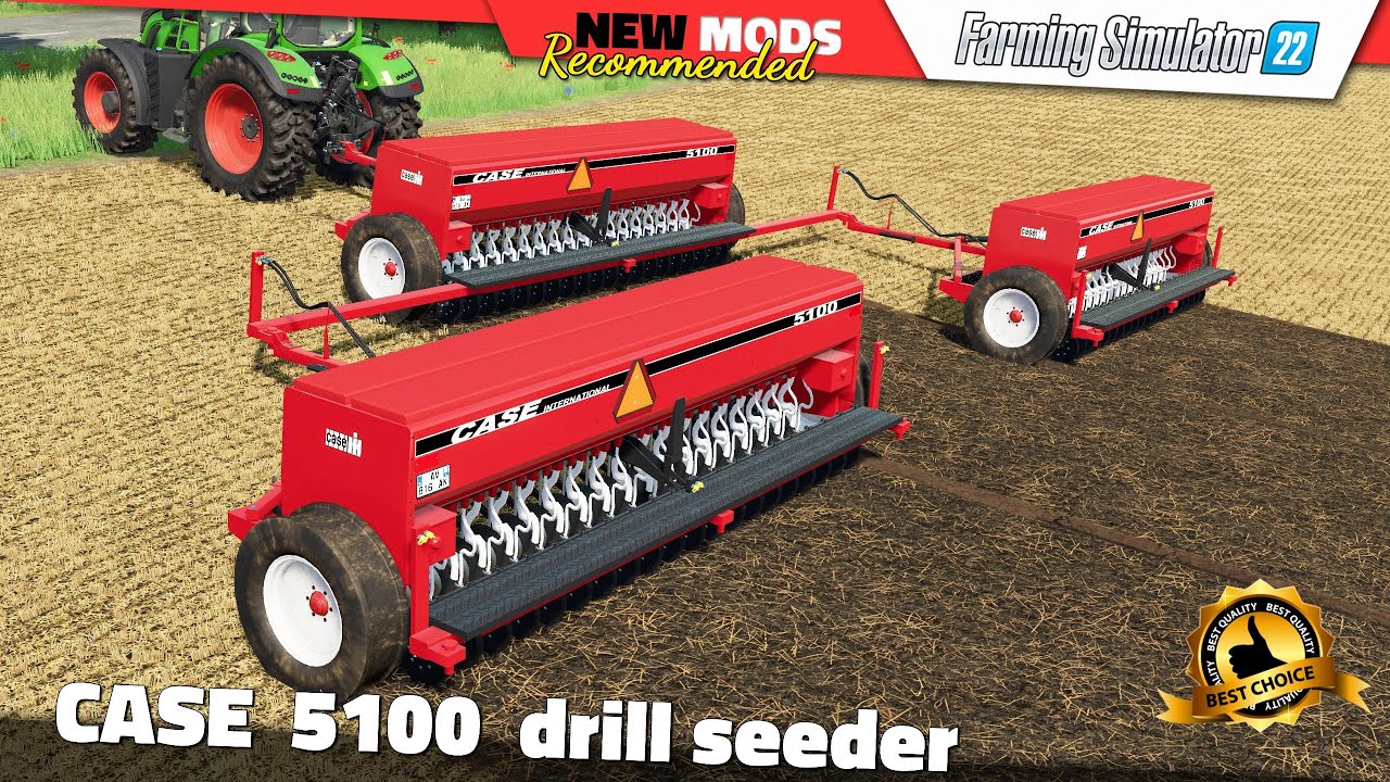 FS22 | CASE 5100 drill seeder - Farming Simulator 22 New Mods Review 2K60