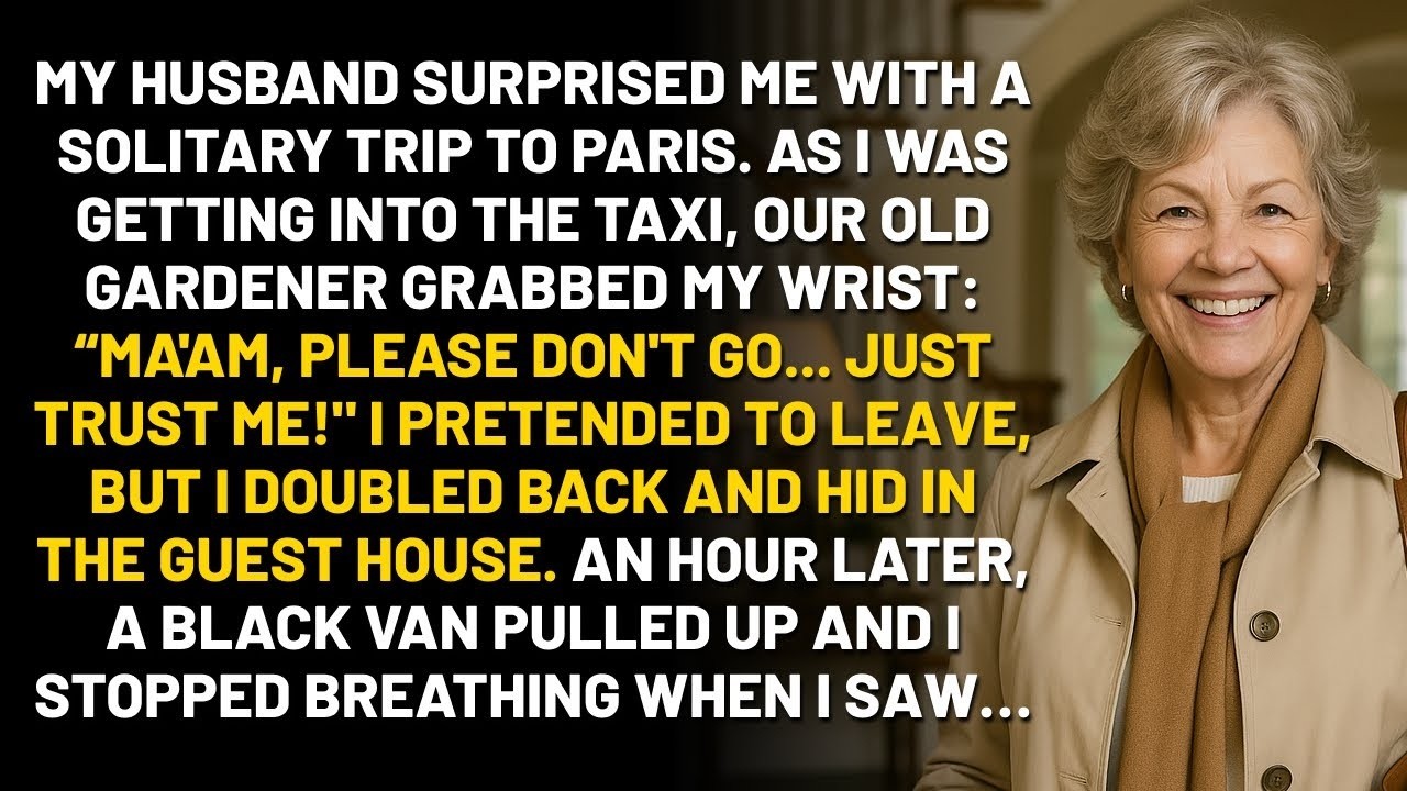 'Don't Go, Ma'am!' The Gardener Grabbed My Wrist  I Hid Instead Of Leaving  Then A Black Va