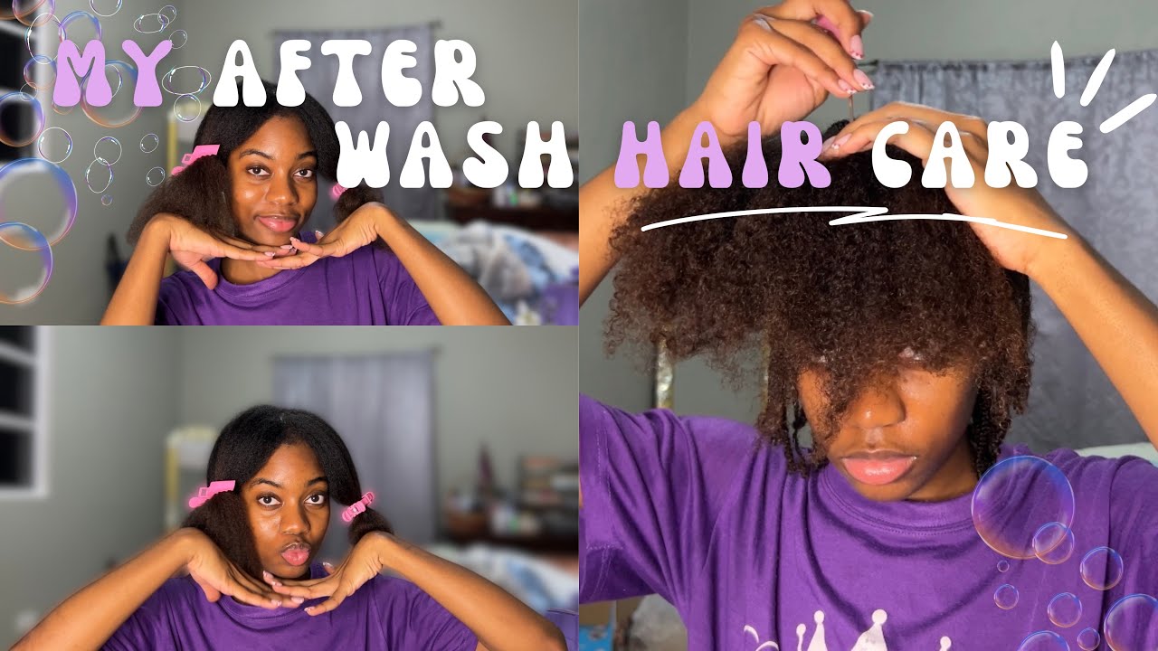 How I Style My Natural Hair After Washing 💇🏾‍♀️| Vlogmas Day 7