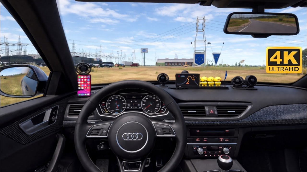 Driving Audi S7 Sportback in Truck Simulator Ultimate 😱 4K Ultra Realistic Graphics (DLC MOD)